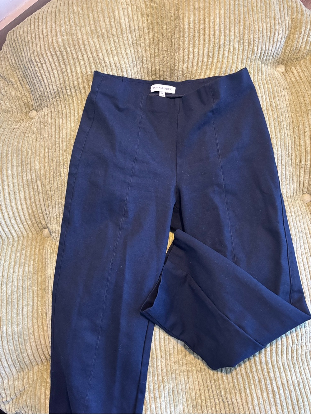 Banana republic Navy Pull-On Slim Pants